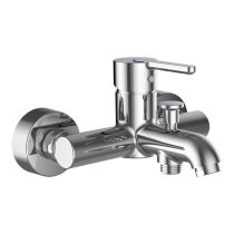 LAUFEN LUA|LUA E Vaňová nástenná páková batéria, bez sprchového príslušenstva, Chróm 004, H3215F10044001