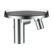 LAUFEN Kartell LAUFEN Bidetová páková batéria (tanier), prietok 5,7 l/min vr. 1 plastového disku vo vyhotovení transparent, s automatickou výpusťou, Chróm 004, H3413310041111