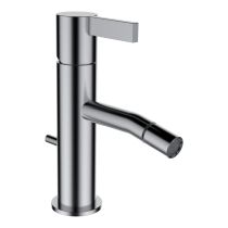LAUFEN Kartell LAUFEN Bidetová stojančeková batéria, pevný výtok 110 mm, s automatickou výpusťou, PVD kartáčovaná nerezová oceľ 090, H3413310901011