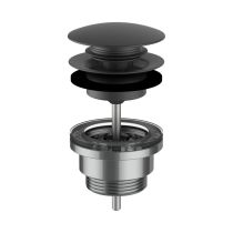 LAUFEN  Umývadlový výpust, click-clack, 63x63 mm, farba PVD titán čierny matná, H3709890811041