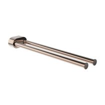 LAUFEN NIARA Dvojitý držiak uteráka, otočný, Leštená ružovo zlatá 162, H3810611620011