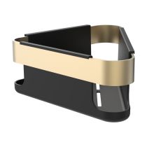 LAUFEN NIARA Košík rohový nástenný, 21,5x22 cm, Zlatá matná  165, H3850611650021