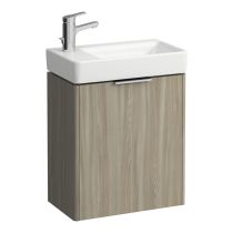 LAUFEN BASE Skrinka pod umývadlo, pánty dvierok vľavo, pre umývadlo H815955, 470x265x530 mm, Bledý brest 262, H4021011102621
