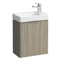 LAUFEN BASE Skrinka pod umývadlo, pánty dvierok vpravo, pre umývadlo H815954, 470x265x530 mm, Bledý brest 262, H4021021102621