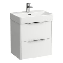 LAUFEN BASE Skrinka pod umývadlo, 2 zásuvky, pre umývadlo H818958 (compact), 520x360x530 mm, Biela matná 260, H4021521102601