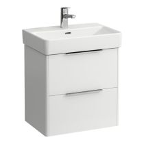 LAUFEN BASE Skrinka pod umývadlo, 2 zásuvky, pre umývadlo H818958 (compact), 520x360x530 mm, Biela lesklá 261, H4021521102611