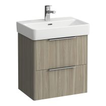 LAUFEN BASE Skrinka pod umývadlo, 2 zásuvky, pre umývadlo H818958 (compact), 520x360x530 mm, Bledý brest 262, H4021521102621