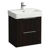 LAUFEN BASE Skrinka pod umývadlo, 2 zásuvky, pre umývadlo H818958 (compact), 520x360x530 mm, Tmavohnedý brest 263, H4021521102631