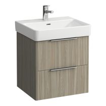 LAUFEN BASE Skrinka pod umývadlo, 2 zásuvky, pre umývadlo H810962, 520x440x530 mm, Bledý brest 262, H4021721102621
