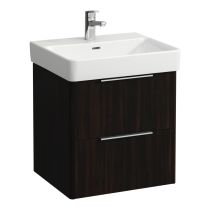 LAUFEN BASE Skrinka pod umývadlo, 2 zásuvky, pre umývadlo H810962, 520x440x530 mm, Tmavohnedý brest 263, H4021721102631