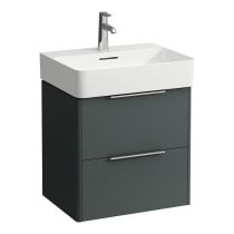LAUFEN BASE Skrinka pod umývadlo, 2 zásuvky, pre umývadlo H810282, 530x390x530 mm, Šedá traffic 266, H4021921102661