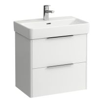 LAUFEN BASE Skrinka pod umývadlo, 2 zásuvky, pre umývadlo H818959 (compact), 570x360x530 mm, Biela matná 260, H4022121102601
