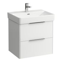 LAUFEN BASE Skrinka pod umývadlo, 2 zásuvky, pre umývadlo H810963, 570x440x530 mm, Biela matná 260, H4022321102601