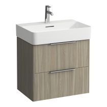 LAUFEN BASE Skrinka pod umývadlo, 2 zásuvky, pre umývadlo H810283, 585x390x530 mm, Bledý brest 262, H4022521102621