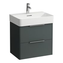 LAUFEN BASE Skrinka pod umývadlo, 2 zásuvky, pre umývadlo H810283, 585x390x530 mm, Šedá traffic 266, H4022521102661