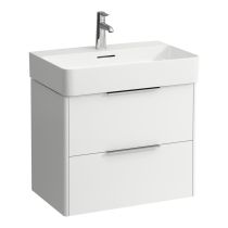 LAUFEN BASE Skrinka pod umývadlo, 2 zásuvky, pre umývadlo H810284, 635x390x530 mm, Biela matná 260, H4023121102601