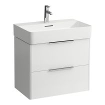 LAUFEN BASE Skrinka pod umývadlo, 2 zásuvky, pre umývadlo H810284, 635x390x530 mm, Biela lesklá 261, H4023121102611