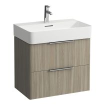 LAUFEN BASE Skrinka pod umývadlo, 2 zásuvky, pre umývadlo H810284, 635x390x530 mm, Bledý brest 262, H4023121102621