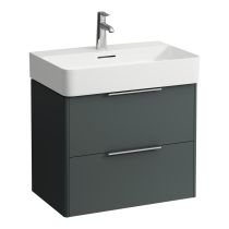 LAUFEN BASE Skrinka pod umývadlo, 2 zásuvky, pre umývadlo H810284, 635x390x530 mm, Šedá traffic 266, H4023121102661