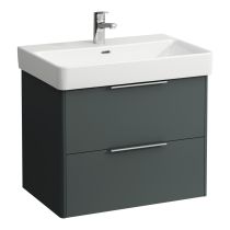 LAUFEN BASE Skrinka pod umývadlo, 2 zásuvky, pre umývadlo H810967, 665x440x530 mm, Šedá traffic 266, H4023321102661