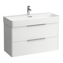 LAUFEN BASE Skrinka pod umývadlo, 2 zásuvky, pre umývadlo H810287, 930x390x530 mm, Biela matná 260, H4024121102601