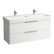 LAUFEN BASE Skrinka pod umývadlo, 2 zásuvky, pre umývadlo H814965, 1160x440x530 mm, Biela matná 260, H4024921102601