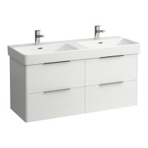 LAUFEN BASE Skrinka pod umývadlo, 4 zásuvky, pre umývadlo H814966, 1160x440x530 mm, Biela lesklá 261, H4024941102611