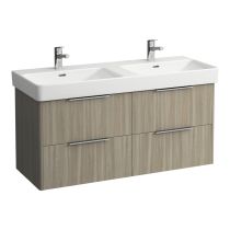LAUFEN BASE Skrinka pod umývadlo, 4 zásuvky, pre umývadlo H814966, 1160x440x530 mm, Bledý brest 262, H4024941102621