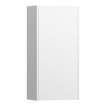 LAUFEN BASE Stredná skrinka, pánty dvierok vpravo (bočnice korpusu s výrezom), 350x185x700 mm, Biela lesklá 261, H4026121102611