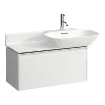 LAUFEN BASE Skrinka pod umývadlo, s 1 zásuvkou, pre umývadlá H813301, H813302, 770x350x360 mm, Biela matná 260, H4030011102601