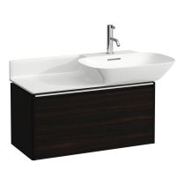 LAUFEN BASE Skrinka pod umývadlo, s 1 zásuvkou, pre umývadlá H813301, H813302, 770x350x360 mm, Tmavohnedý brest 263, H4030011102631