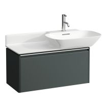 LAUFEN BASE Skrinka pod umývadlo, s 1 zásuvkou, pre umývadlá H813301, H813302, 770x350x360 mm, Šedá traffic 266, H4030011102661
