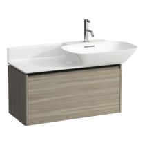 LAUFEN BASE Skrinka pod umývadlo, s 1 zásuvkou, pre umývadlá 813301, 813302, s držiakom z tmavého hliníka, 770x350x360 mm, Bledý brest 262, H4030031102621