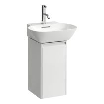 LAUFEN BASE Skrinka pod umývadlo, 1 dvierka, závesy vpravo, 1 vnútorná polička, pre umývadielko 815301, 275x295x515 mm, Biela lesklá 261, H4030121102611