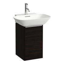 LAUFEN BASE Skrinka pod umývadlo, 1 dvierka, závesy vpravo, 1 vnútorná polička, pre umývadielko 815302, 315x340x515 mm, Tmavohnedý brest 263, H4030221102631