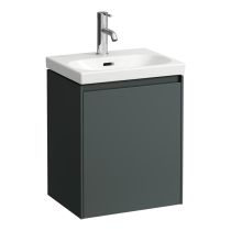 LAUFEN LANI Skrinka pod umývadlo, 2 dvierka, závesy vpravo, pre umývadlo H815081, 435x340x515 mm, Šedá traffic 266, H4035021122661