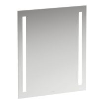 LAUFEN LANI Zrkadlo 600 mm, s 2 LED osvetľovacími prvkami, bez rámu, IP 44, 4 000K, pre externý vypínač, 600x700 mm, Zrkadlo 144, H4038521121441