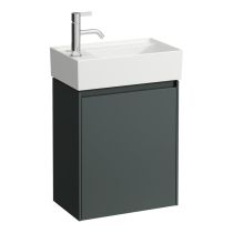 LAUFEN LANI Skrinka pod umývadlo, 1 dvierka, závesy vľavo, pre umývadlo Kartell LAUFEN H815334, H815335, 435x270x515 mm, Šedá traffic 266, H4039011122661