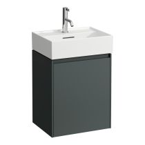 LAUFEN LANI Skrinka pod umývadlo, 1 dvierka, závesy vľavo, pre umývadlo Kartell LAUFEN H815330, 435x330x515 mm, Šedá traffic 266, H4039111122661