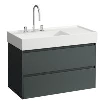 LAUFEN LANI Skrinka pod umývadlo, s 2 zásuvkami, pre umývadlo H810338, 880x450x515 mm, Šedá traffic 266, H4039521122661
