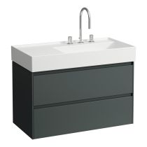 LAUFEN LANI Skrinka pod umývadlo, s 2 zásuvkami, pre umývadlo H810339, 880x450x515 mm, Šedá traffic 266, H4039621122661