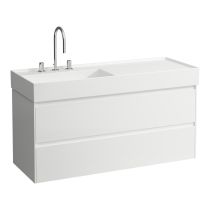 LAUFEN LANI Skrinka pod umývadlo, s 2 zásuvkami, pre umývadlo H813332, 1180x450x515 mm, Biela matná 260, H4039721122601