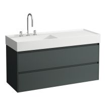 LAUFEN LANI Skrinka pod umývadlo, s 2 zásuvkami, pre umývadlo H813332, 1180x450x515 mm, Šedá traffic 266, H4039721122661