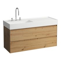 LAUFEN LANI Skrinka pod umývadlo, s 2 zásuvkami, pre umývadlo H813332, 1180x450x515 mm, Divoký dub 267, H4039721122671