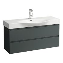 LAUFEN LANI Skrinka pod umývadlo, s 2 zásuvkami, pre umývadlo H811704, 1180x370x515 mm, Šedá traffic 266, H4042221122661