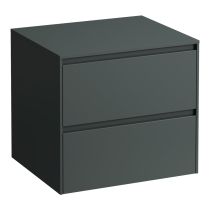 LAUFEN LANI Zásuvkový element 600, s 2 zásuvkami, bez výrezu, top 12 mm, 585x495x525 mm, Šedá traffic 266, H4043001122661