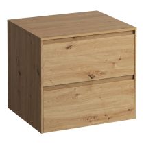 LAUFEN LANI Zásuvkový element 600, s 2 zásuvkami, bez výrezu, top 12 mm, 585x495x525 mm, Divoký dub 267, H4043001122671