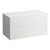 LAUFEN LANI Zásuvkový element 1000, s 2 zásuvkami, bez výrezu, top 12 mm, 985x495x525 mm, Biela matná 260, H4043201122601