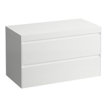 LAUFEN LANI Modulárna zostava 1000, umývadlová doska 65 mm (.260 biela matná), bez výrezu, s 2 zásuvkami, 985x495x580 mm, Multicolour farby 999, H4045601129991