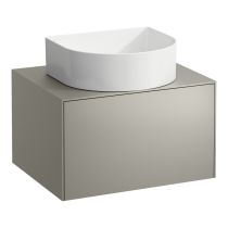 LAUFEN SONAR Skrinka pod umývadlo, s 1 zásuvkou, pre umývadlové misy H812340, H812341, H812342, H812343, s výrezom uprostred, 575x455x340 mm, Titán 042, H4054010340421